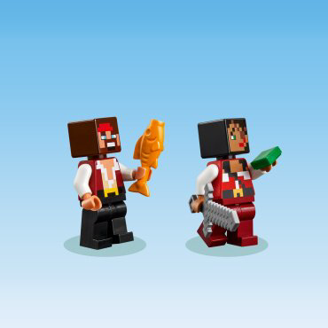 Конструктор LEGO Путешествие на пиратском корабле Minecraft 21259, деталей 166 шт купить,NaN