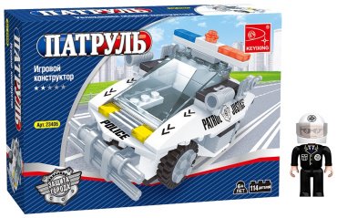 Конструктор Keyixing ПАТРУЛЬ 23406, деталей 114 шт, мультииколор