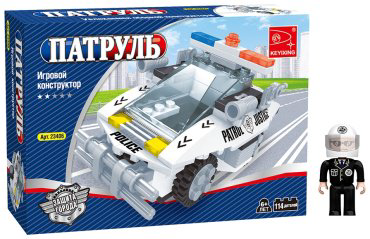 Конструктор Keyixing ПАТРУЛЬ 23406, деталей 114 шт, мультииколор