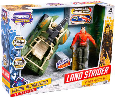 Набор Corps: Боец в транспорте Land Strider Lanard 33922/B купить,NaN