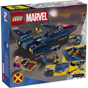 Конструктор LEGO Самолет Людей Икс Marvel 76281, деталей 359 шт