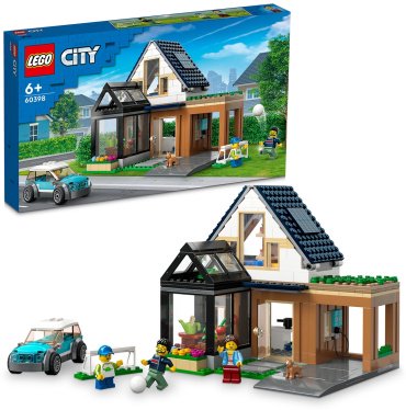 Конструктор LEGO Семейный дом и электромобиль 60398, деталей 462 шт