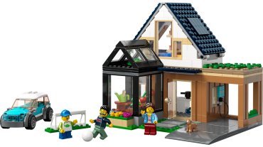 Конструктор LEGO Семейный дом и электромобиль 60398, деталей 462 шт купить,0
