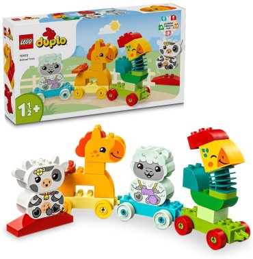 Конструктор LEGO Поезд с животными DUPLO 10412, деталей 19 шт
