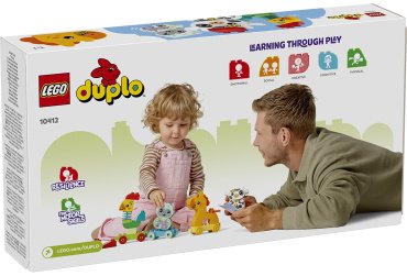 Конструктор LEGO Поезд с животными DUPLO 10412, деталей 19 шт
