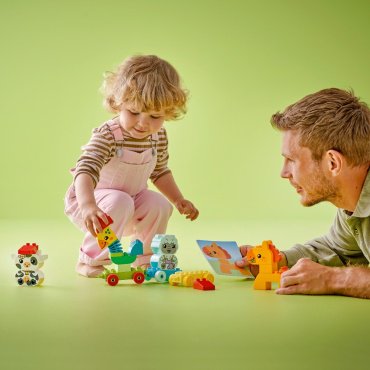 Конструктор LEGO Поезд с животными DUPLO 10412, деталей 19 шт