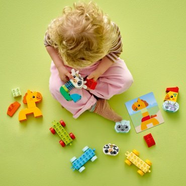 Конструктор LEGO Поезд с животными DUPLO 10412, деталей 19 шт