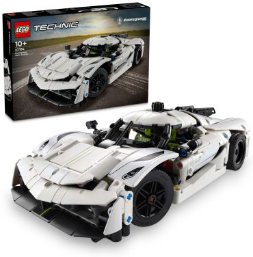 Конструктор LEGO Белый гиперкар Koenigsegg Jesko Absolut White Technic 42184, деталей 801 шт