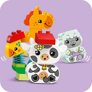 Конструктор LEGO Поезд с животными DUPLO 10412, деталей 19 шт купить,NaN