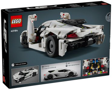 Конструктор LEGO Белый гиперкар Koenigsegg Jesko Absolut White Technic 42184, деталей 801 шт купить,NaN