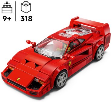 Конструктор LEGO Суперкар Ferrari F40 Speed Champions 76934, деталей 318 шт купить,0
