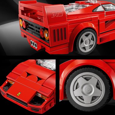 Конструктор LEGO Суперкар Ferrari F40 Speed Champions 76934, деталей 318 шт купить,0
