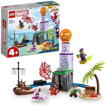 Конструктор LEGO Команда Пауков на Маяке Зеленого Гоблина 10790, деталей 149 шт