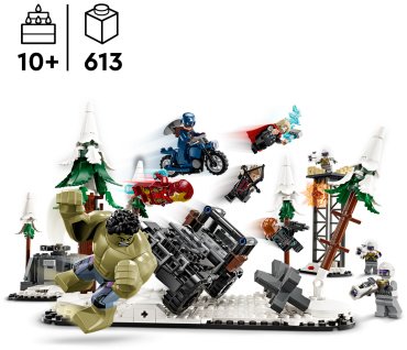 Конструктор LEGO Финальная битва с Альтроном Marvel 76291, деталей 613 шт