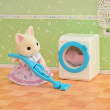Набор Прачечная и Цветочная кошечка Sylvanian Families 5775 купить,NaN