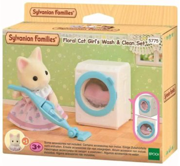 Набор Прачечная и Цветочная кошечка Sylvanian Families 5775 купить,NaN