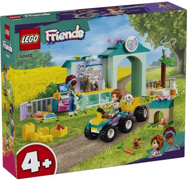 Конструктор LEGO Ветеринарная клиника для сельскохозяйственных животных Friends 42632, деталей 161 шт