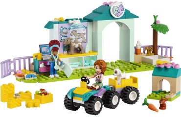 Конструктор LEGO Ветеринарная клиника для сельскохозяйственных животных Friends 42632, деталей 161 шт