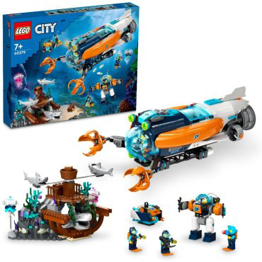 Конструктор LEGO Глубоководная подводная лодка 60379, деталей 842 шт