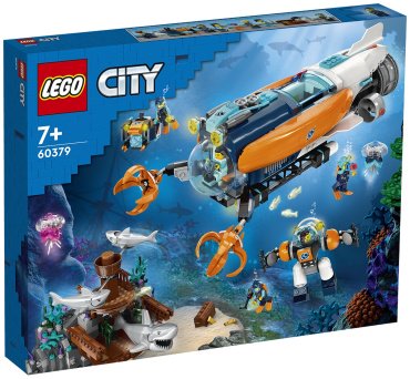 Конструктор LEGO Глубоководная подводная лодка 60379, деталей 842 шт