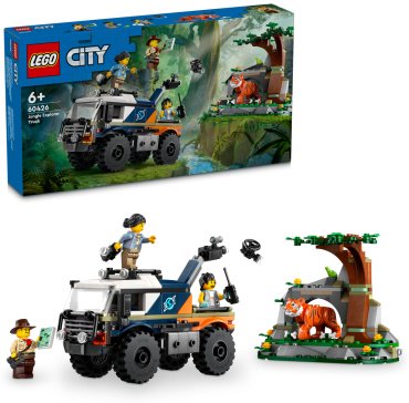 Конструктор LEGO Внедорожный грузовик исследователь джунглей City 60426, деталей 314 шт