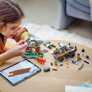 Конструктор LEGO Внедорожный грузовик исследователь джунглей City 60426, деталей 314 шт купить,0