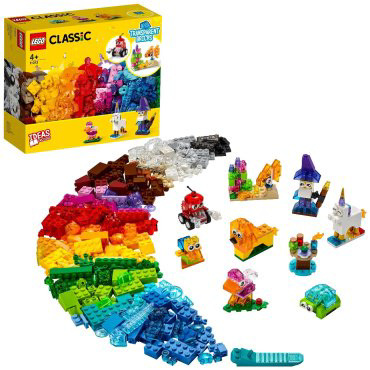 Конструктор LEGO Прозрачные кубики 11013, деталей 500 шт