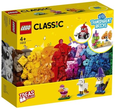 Конструктор LEGO Прозрачные кубики 11013, деталей 500 шт