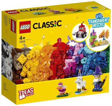 Конструктор LEGO Прозрачные кубики 11013, деталей 500 шт
