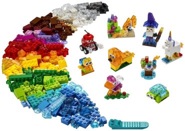 Конструктор LEGO Прозрачные кубики 11013, деталей 500 шт