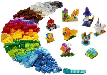 Конструктор LEGO Прозрачные кубики 11013, деталей 500 шт купить,NaN