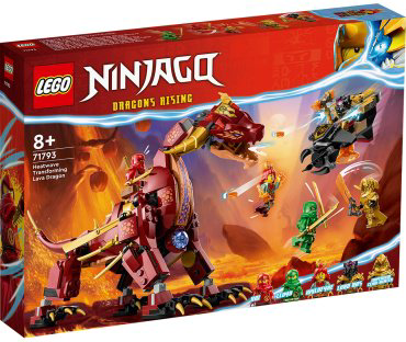 Конструктор LEGO Трансформируемый лавовый дракон 71793, деталей 479 шт купить,NaN