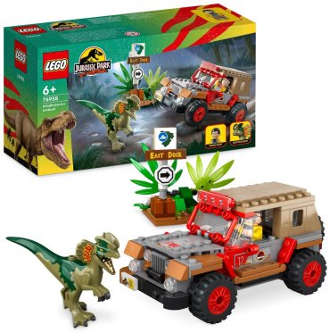 Конструктор LEGO Засада Дилофозавра 76958, деталей 211 шт