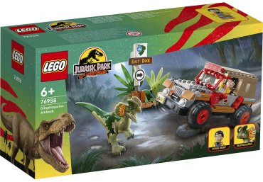 Конструктор LEGO Засада Дилофозавра 76958, деталей 211 шт - ForteMarket Конструктор LEGO Засада Дилофозавра 76958, деталей 211 шт купить,0
