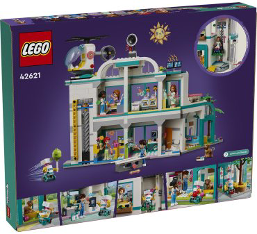 Конструктор LEGO Городская больница Хартлейк Friends 42621, деталей 1045 шт купить,NaN
