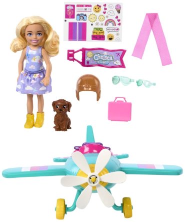 Набор Family. Игровой набор Челси с самолетом Barbie HTK380