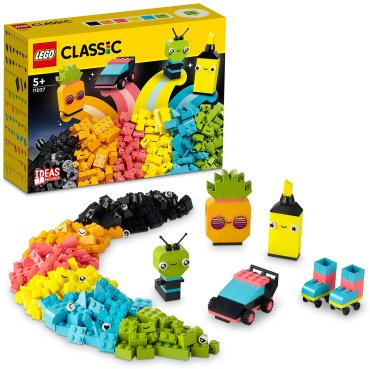 Конструктор LEGO Креативное неоновое веселье 11027, деталей 333 шт