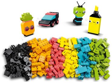 Конструктор LEGO Креативное неоновое веселье 11027, деталей 333 шт купить,0