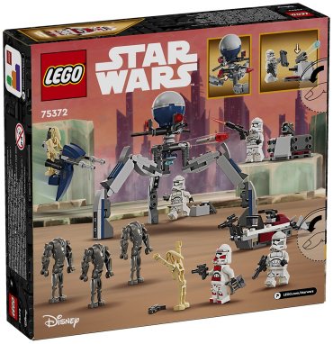 Конструктор LEGO Боевой набор «клоны против дроидов» Star Wars 75372, деталей 215 шт