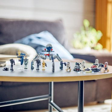 Конструктор LEGO Боевой набор «клоны против дроидов» Star Wars 75372, деталей 215 шт купить,NaN