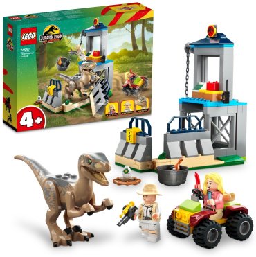 Конструктор LEGO Побег велоцираптора 76957, деталей 137 шт