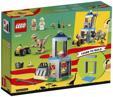 Конструктор LEGO Побег велоцираптора 76957, деталей 137 шт
