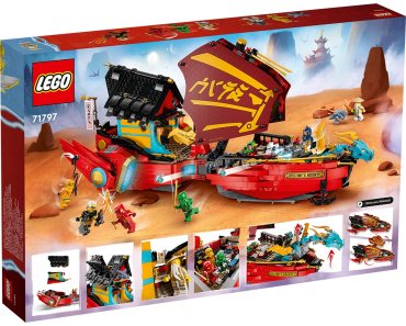 Конструктор LEGO Штурмовой корабль ниндзя: гонка на время 71797, деталей 1739 шт купить,0