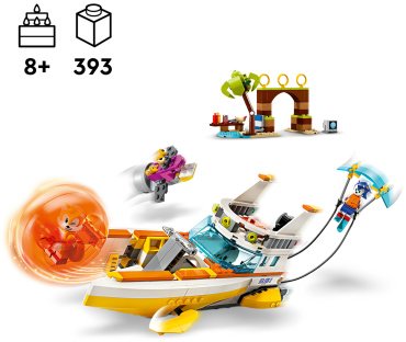 Конструктор LEGO Лодка приключений Тейлза Sonic the Hedgehog 76997, деталей 393 шт