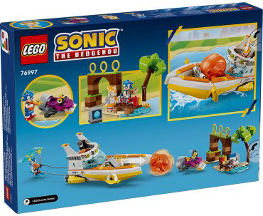 Конструктор LEGO Лодка приключений Тейлза Sonic the Hedgehog 76997, деталей 393 шт купить,NaN