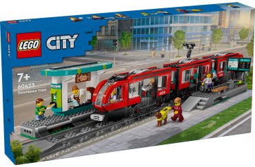 Конструктор LEGO Трамвай и станция в центре города CITY 60423, деталей 811 шт купить,NaN