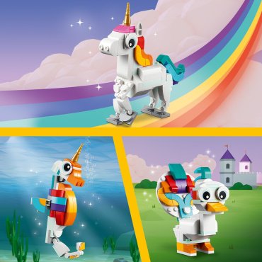 Конструктор LEGO Волшебный единорог 31140, деталей 145 шт купить,0