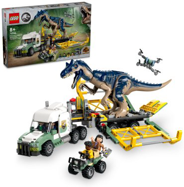Конструктор LEGO Трейлер для Тиранозавра Jurassic World 76966, деталей 588 шт купить,NaN