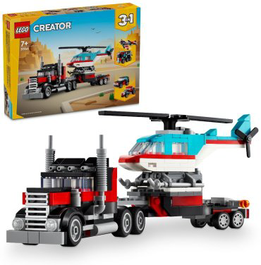 Конструктор LEGO Бортовой грузовик с вертолетом Creator 31146, деталей 270 шт купить,14390