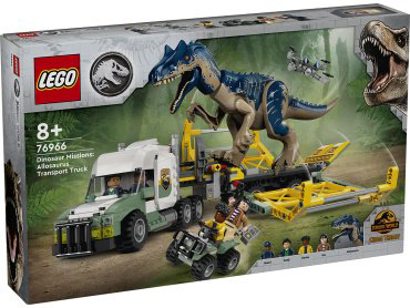 Конструктор LEGO Трейлер для Тиранозавра Jurassic World 76966, деталей 588 шт купить,NaN